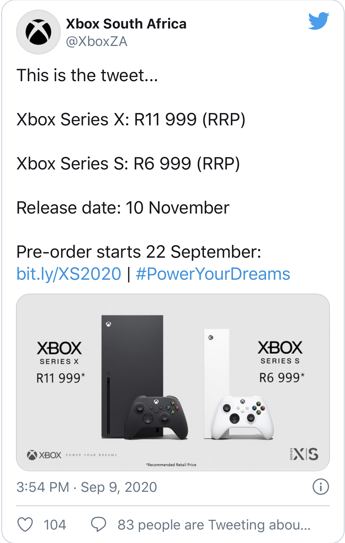 Xbox Series X Price confirmed by Microsoft